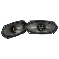 Kicker KS-Series KSC4100 4x10" 150 Watt Peak Power 4-Ohm 2-Way Thin-Mount Car Audio Speakers with .5" Tweeters (Pair)