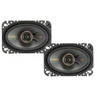 Kicker KS-Series KSC460 4x6" 150 Watt Peak Power 4-Ohm 2-Way Thin-Mount Car Audio Speakers with .5" Tweeters (Pair)