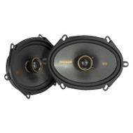 Kicker KS-Series KSC680 6x8" 150 Watt Peak Power 4-Ohm 2-Way Thin-Mount Car Audio Speakers with .75" Tweeters (Pair)