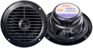 Pair Pyle 6 1/2'' Dual Cone Waterproof Stereo Speaker System Kit