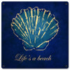 Lifes A Beach Metal Sign 12 x 12 Inches