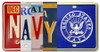 Seal Of The Us Dept Of The Navy License Plate 12 x 6 Inches