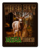 Deer Mega Bucks Metal Sign 12 x 15 Inches