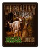 Deers Mega Bucks Metal Sign 12 x 15 Inches