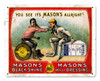 Masons Metal Sign 15 x 12 Inches