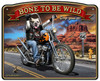 Bone To Be Wild Metal Sign 16 x 13 Inches