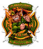 Leprechuan Fire Fighter Fir Na Tine Metal Sign 19 x 16 Inches