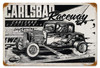 Retro Carlsbad Raceway Metal Sign 18 x 12 Inches