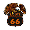 Route 66 Eagle Metal Sign 16 x 18 Inches