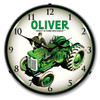 Oliver Super 55 Farm Tractor Lighted Wall Clock 14 x 14 Inches