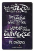 Stephen Hawking Stars Quote Metal Sign 12 x 18 Inches