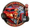 Trixies Rod Pinup Metal Sign 18 x 16 Inches