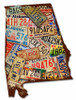 Alabama License Plates Metal Sign 15 x 20 Inches