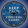 Calm Conceal Carry Lighted Wall Clock 14 x 14 Inches