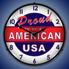 Proud to be American Lighted Wall Clock 14 x 14 Inches