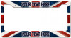 Union Jack Personalized License Frame 12 x 6 Inches