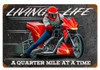 Living Life Metal Sign 18 x 12 Inches