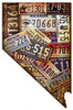 Nevada License Plates Metal Sign 24 x 37 Inches