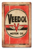 Veedol Motor Oil Metal Sign 12 x 18 Inches