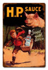 HP Sauce Metal Sign 12 x 18 Inches