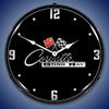 C2 Corvette Black Tie LED Lighted Wall Clock 14 x 14 Inches