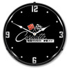 C2 Corvette Black Tie LED Lighted Wall Clock 14 x 14 Inches