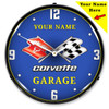 Personalized C3 Corvette Garage LED Lighted Wall Clock 14 x 14 Inches