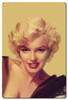 The Look Gold Marilyn Monroe Metal Sign 24 x 36 Inches