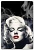 Red Lips Smokey Marilyn Monroe Metal Sign 24 x 36 Inches