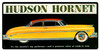 Hudson Hornet Metal Sign 24 x 12 Inches