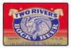 Two Rivers Bock Beer Metal Sign 18 x 12 Inches