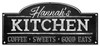 Kitchen Personalized Metal Sign 28 x 12 Inches