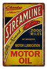 Streamline Motor Oil Metal Sign 12 x 18 Inches