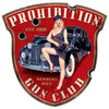 Prohibition Gun Club Shield Metal Sign 28 x 28 Inches
