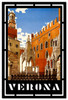 Verona Travel Cutout Metal Sign 36 x 24 Inches