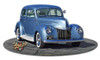 1939 Ford Cut-out Metal Sign 18 x 10 Inches