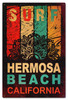 Surf Hermosa Beach Metal Sign 16 x 24 Inches