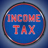 Income Tax LED Lighted Business Sign 14 x 14 Inches