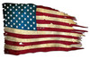 USA Flag Metal Sign 30 x 19 Inches