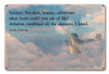 Lindbergh Aviation Quote Metal Sign 18 x 12 Inches