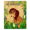 Be Brave Lion Metal Sign 24 x 30 Inches