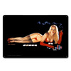 Red Light Poker Pinup Metal Sign 18 x 12 Inches 