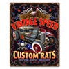 Vintage Speed Metal Sign 23 x 30 Inches