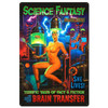 Brain Transfer Pinup Girl Metal Sign 24 x 36 Inches