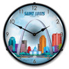 Saint Louis Skyline LED Lighted Wall Clock 14 x 14 Inches
