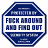 F Around and Find Out Security metal sign – humorous wall decor made in the USA (15×15 inches) F Around and Find Out Security metal sign – humorous wall decor made in the USA (15×15 inches)