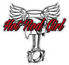 Hot Rod Girl Piston Metal Sign 17 x 18 Inches