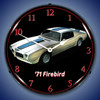1971 Firebird TA LED Lighted Wall Clock 14 x 14 Inches