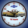 1962 Impala Convertible LED Lighted Wall Clock 14 x 14 Inches