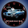 1971 Olds 442 W30 LED Lighted Wall Clock 14 x 14 Inches